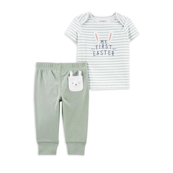 Nwt Carter's Child of Mine Baby Unisex Easter Outfit Bundle, Size Preemie - Picture 4 of 10
